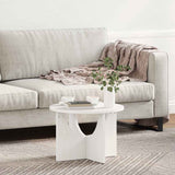 Coffee Table White 50 x 50 x 35 cm Solid pine wood 873530