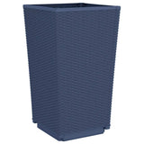 Garden Planters 2 pcs Blue Grey 32.5x32.5x57 cm PP 367846