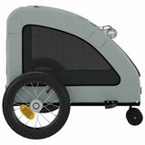 Pet Bike Trailer Grey Oxford Fabric and Iron 93972