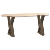 Coffee Table Legs 2 pcs Natural Steel 28x cm Steel 4012699