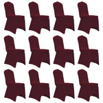 Chair Cover Stretch Burgundy 12 pcs 279093