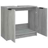 Bathroom Cabinet Grey Sonoma 64.5x33.5x59 cm Engineered Wood 817064