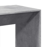 ZNTS Bar Table Concrete Grey 51x50x103.5 cm Engineered Wood 854421