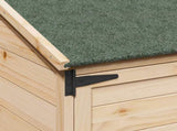 Garden Shed Natural 106.5 x 56 x 176 cm Solid Fir Wood 42033448