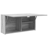 Bathroom Wall Cabinet Grey Sonoma 80x25x40 cm Engineered Wood 860090