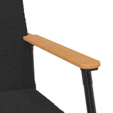 Armchair Black 59 x 75 x 78 cm Curly Wool-like Fabric 42017702