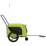 Pet Bike Trailer Green and Black Oxford Fabric and Iron 94025