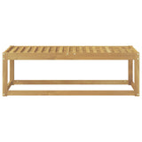 Outdoor Stool Bench White 115 x 43 x 37 cm Solid Acacia Wood 901673