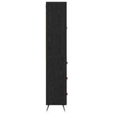 Highboard Black Oak 69.5 x 34 x 180 cm Engineered Wood 3416236
