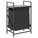 Laundry Basket 1 Compartment with Shelf Grey Sonoma 859073