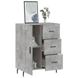 Sideboard Concrete Grey 69.5x34x90 cm Engineered Wood 830280
