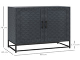 Modern Sideboard, Freestanding Sideboard Storage Cabinet with Adjustable Shelf and 2 Doors for T3398P342994