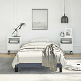 Bed Frame without Mattress Dark Grey 100x190 cm Twin Velvet 347001