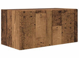 TV Wall Cabinet Set Wall-mounted 4 pcs Old Wood Engineered Wood 3408941
