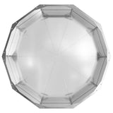 Planter Silver 90 x 90 x 35 cm Galvanised Steel 883736