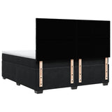 Box Spring Bed with Mattress Black 200x200 cm Velvet 3291004