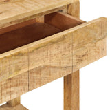 Console Table with 2 Drawers 110x35x75 cm Solid Wood Mango 354982