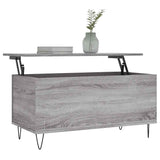 Coffee Table Grey Sonoma 90x44.5x45 cm Engineered Wood 830978