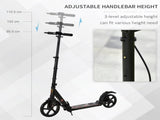 Kick Scooter, Folding 2 Wheel Scooter for 14 Teens Adults, with Dual Brake System, Dual Suspension, T3398P376753