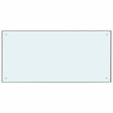 Kitchen Backsplash 2 pcs White 100 x 50 cm Tempered Glass 3415423