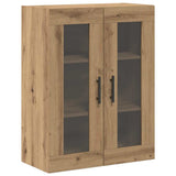 Wall Mounted Cabinets 2 pcs Artisan oak and Black 3394567