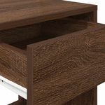 ZNTS Bedside Cabinets with Drawer 2 pcs Brown Oak 35x34x66.5 cm 858726