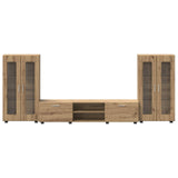 TV Cabinet Set FLORIN 3 pcs Artisan Oak Engineered Wood 3397943