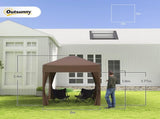 2 x 2 m Garden Pop Up Gazebo, Wedding Party Tent Marquee, Water Resistant Awning Canopy with T3398P314112
