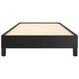 Bed Frame without Mattress Black 90x190 cm Single Single Faux Leather 349839