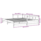 Daybed without Mattress 90x190 cm Solid Wood Pine 854955