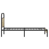 Bed Frame without Mattress 80x200 cm Sonoma Oak Engineered Wood 4100401