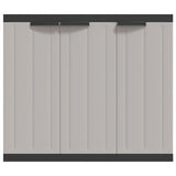 Outdoor Storage Cabinet Grey and Black 97x37x85 cm PP 364202
