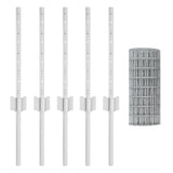 Fence and Post Silver 0.4 x 10 m Steel 3336152