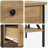 Bedside Cabinet with Drawer 2 pcs Artisan oak 40 x 42 x 45 cm 871225