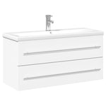 Bathroom Sink Cabinet with Built-in Basin White 3278794