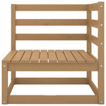 ZNTS 6 Piece Garden Lounge Set Honey Brown Solid Pinewood 3075687