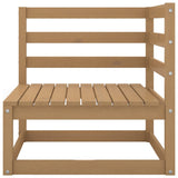 ZNTS 6 Piece Garden Lounge Set Honey Brown Solid Pinewood 3075687