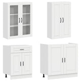 Kitchen Unit PORTO 4 pcs High Gloss White Engineered Wood 3438349