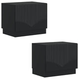 TV Cabinet Black Engineered Wood 897336