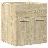 ZNTS 3 Piece Bathroom Furniture Set Sonoma Oak Engineered Wood 3324986