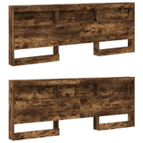 Bookcase Bed Smoked oak 180 x 200 cm Engineered wood 3335747