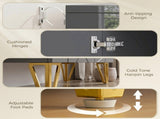 Modern Luxe High Gloss Sideboard, with Hairpin Legs - Grey T3398P553275