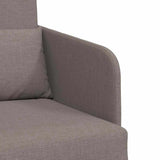 Sofa Bed Taupe 65 x 80 x 83 cm Fabric 4106642