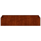 Planter Rusty 200x80x40 cm Weathering Steel 860758