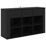 Sideboard Black Oak 100 x 30 x 59.5 cm Engineered Wood 881149