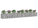 Gabion Raised Bed 2 pcs Silver 3422217