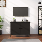 TV Cabinet with Doors Black 60x35x45 cm Engineered Wood 826295