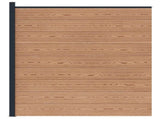 Fence Set 175 x 186 cm WPC and Aluminium Brown 42039058