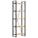 5-Tier Bookcase 60x30x180 cm Solid Mango Wood 286582
