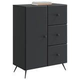 Sideboard with Drawer Black 66 x 34.5 x 90 cm Engineered Wood 895546
